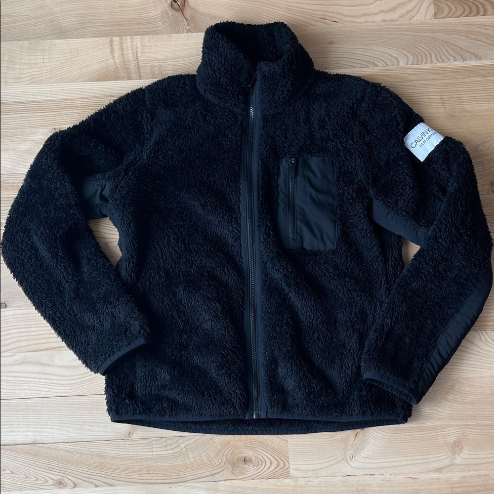 Calvin Klein Women’s Black Fleece Jacket